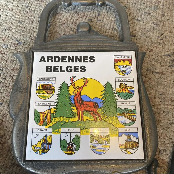 VTG Ardennes Belges Maryland Luray Laverns Trivet Souvenir Jamboree Patches Meta - Picture 7 of 11